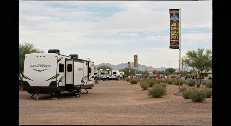 RV rental for Apache Junction Gold Rush Days near Apache Junction AZ